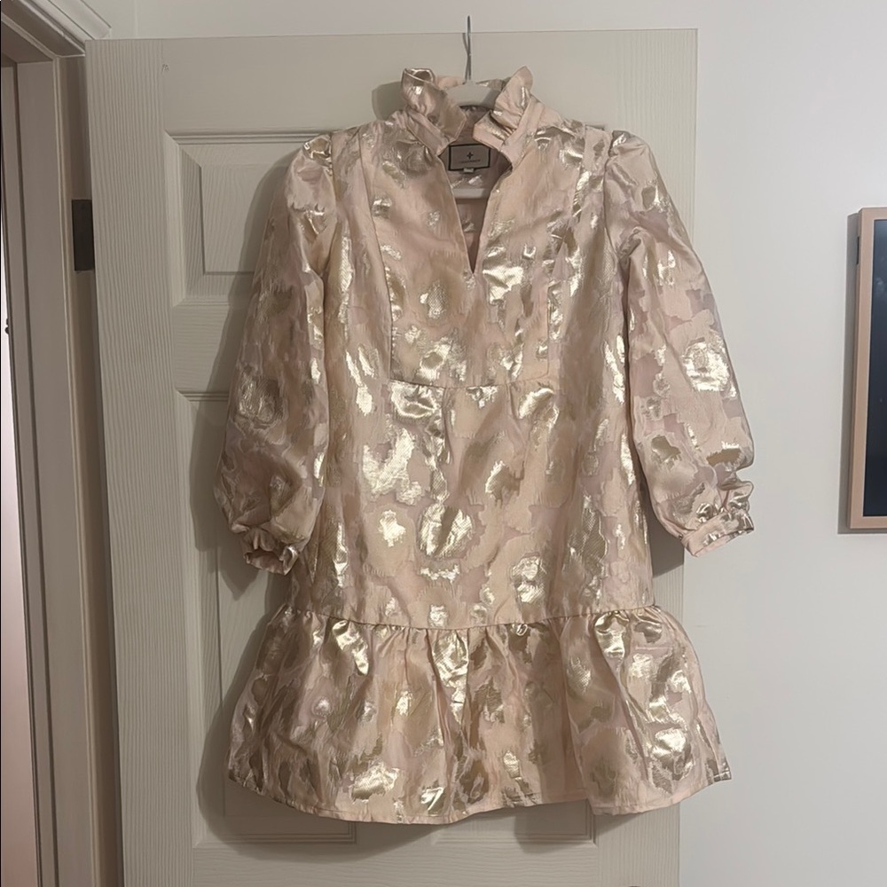 Tuckernuck Metallic Pink and Gold Fabric